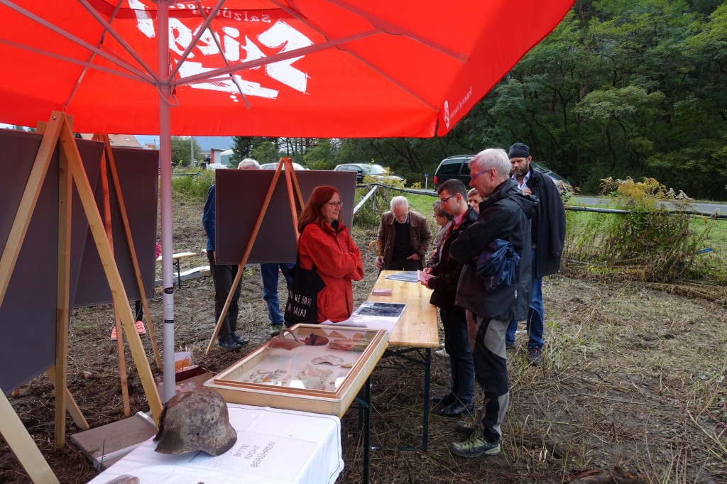 Präsentation der Funde der archäologischen Baubegleitung im Winter/Frühling 2017 am Gelände von Handl Tyrol.